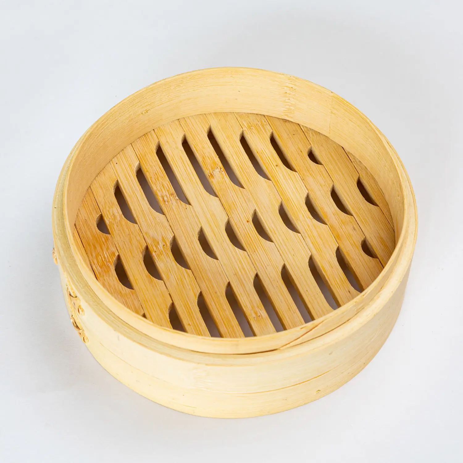 Cesta de vapor de bambu natural de 7 polegadas - ideal para cozinhar saudável