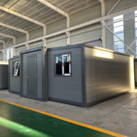 Casa Contenedor Prefabricada de 2 Dormitorios con Baño Completo para Casa de Vacaciones Familiar y Apartamento para Ancianos