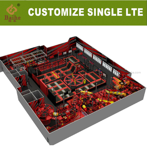 <span class=keywords><strong>Parque</strong></span> Infantil Interior de PVC con Temática de Lava Roja BAIHE con Trampolines, Capacidad Máxima >500 kg para Escuelas y Jardines de Infancia - Product Image 3