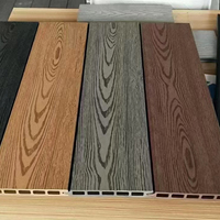 Platelage Composite WPC SONSILL UTO avec Relief 3D Aspect Bois, Revêtement de Sol Extérieur Imperméable