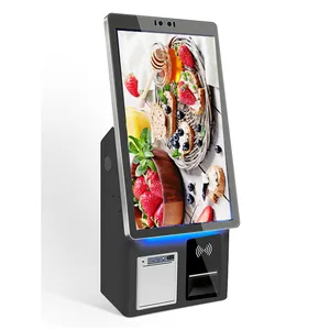 21.5 Inch Self Service Fast Food Orderiing Machine For Restaurant Self Payment Kiosk Screen Order For Food Interactive Touch Kio