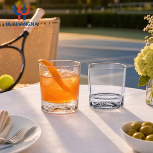 Vaso de whisky de 300 ml hecho <span class=keywords><strong>a</strong></span> mano con base pesada, estilo Old Fashioned, temática deportiva, base con diseño de pelota de tenis, para <span class=keywords><strong>bar</strong></span>, único - Product Image 3