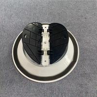 Diffuseur de plafond rond blanc de taille standard HVAC avec grille ronde et registre papillon