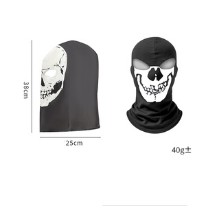 Nuova Maschera Balaclava <span class=keywords><strong>Teschio</strong></span> Scheletro alla Moda 2026 con Logo Personalizzato a 2 Fori per <span class=keywords><strong>Moto</strong></span> - Product Image 5