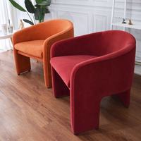 Accueil Meubles Chaise d'appoint de luxe pour salon Chaise canapé simple à bras français moderne