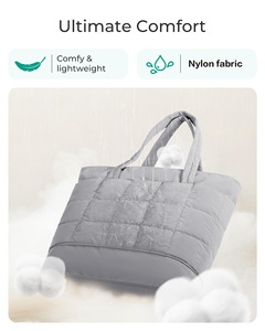 Nuova <span class=keywords><strong>Borsa</strong></span> da Lavoro Leggera Imbottita per Donna con Cerniera, <span class=keywords><strong>Borsa</strong></span> a <span class=keywords><strong>Tracolla</strong></span> Trapuntata con <span class=keywords><strong>Scomparti</strong></span> per Viaggi - Product Image 5
