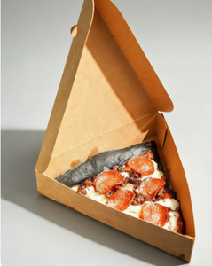 กล่องพิซซ่าสามเหลี่ยมแบบใช้แล้วทิ้ง รีไซเคิลได้ คุณภาพพรีเมียม พกพาสะดวก สำหรับพิซซ่าเปปเปอโรนี - Product Image 2