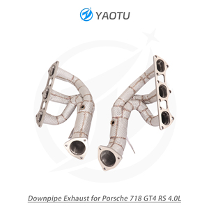 YT ท่อเหล็กกล้าไร้สนิมที่ไหลเวียนสูงพร้อมฉนวนกันความร้อนเหมาะสำหรับ Porsche 718 GT4 <span class=keywords><strong>RS</strong></span> 4.0L อัพเกรดประสิทธิภาพสูง - Product Image 3