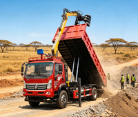 Grue télescopique Sinotruk 7 tonnes pour le chargement de marchandises, la construction, le sauvetage routier, boîte de vitesses, moteur, pompe, moteur à engrenages