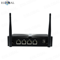 Mini PC Firewall Pfsense con 4 Puertos LAN, Procesador Quad Core Celeron J1900, AES-NI, Función Wake-On-LAN, PXE, RTC, Router Portátil