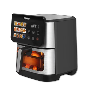 XL 8qt friggitrice ad aria formato famiglia, preset di controllo digitale One-Touch, <span class=keywords><strong>patatine</strong></span> <span class=keywords><strong>fritte</strong></span>, 8 menu colorati, finestra visibile, acciaio inox - Product Image 5