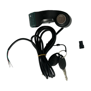 Accélérateur de trottinette électrique avec affichage numérique de la tension de la batterie, interrupteur d'alimentation et verrouillage à clé - Product Image 2