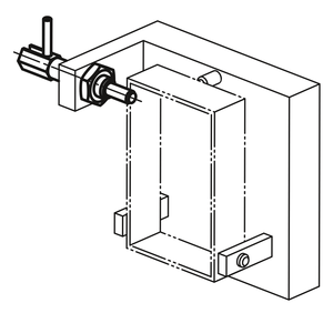 K0340 KIPP Poussoir d'indexage en acier bleu passif, forme C, avec fente de verrouillage, sans écrou de blocage, poussoir à ressort - Product Image 3