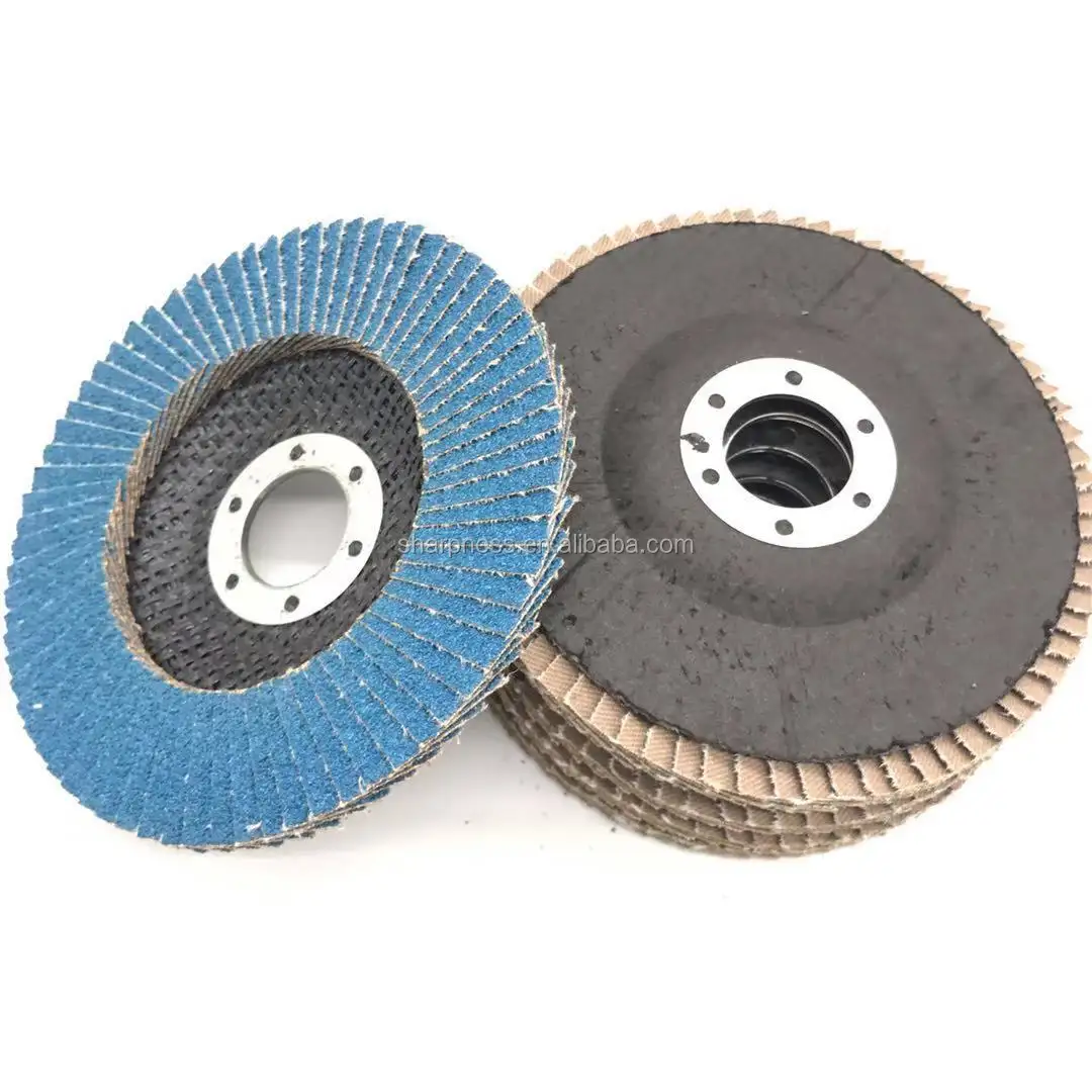 NITIDEZZA ZA Zirconio T27/T29 In Fibra di vetro Backed Abrasivi abrasivi Disco Lamellare 4 ''Grana 36/40/60/80/100/120 per il Metallo/SS Lucidatura