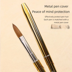 High Quality Nail Art <b>Brush</b> Acrylic Kolinsky <b>Brush</b> Acrylic Powder <b>Brush</b> logo Nail Tools - Product Image 4