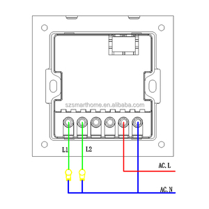 Nouvel interrupteur intelligent Tuya à gradation, avec contrôle via l'application Tuya et contrôle par écran, avec relais 4 voies et bouton intelligent - Product Image 2