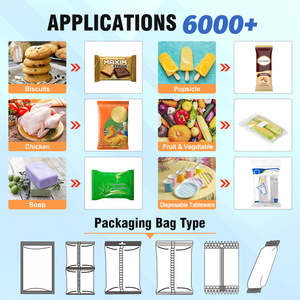 Máquina de embalaje de paquetes de helados, paletas de azúcar, piruletas y pasteles, con función de limpieza manual y sellado automático por flujo. - Product Image 2