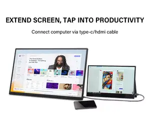 OSCAN Factory 15 Zoll 15,6 Zoll 18,5 Zoll 1920*1080 günstiger tragbarer Monitor dreifacher Bildschirm Laptop Extender tragbarer Monitor