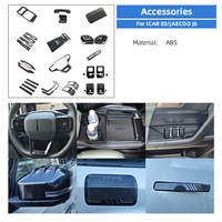 Accessoires d'intérieur Maremlyn pour Chery Jaecoo 6 accessoires Icar 03 J6 Kit de Protection décoratif en Fiber de carbone ABS