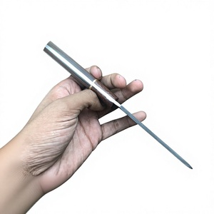 Couteau de chasse artisanal en acier Damas de qualité industrielle, lame droite de 8 pouces à pointe tombante, manche en bois, étui en cuir OEM - Product Image 5