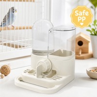 Tempat Makan & Minum Otomatis 2-in-1 untuk Hewan Peliharaan Kecil, Tempat Makan Hewan Peliharaan Kecil Anti Tumpah, Set Tempat Makan & Minum untuk Kandang Hamster, Gerbil, Kelinci