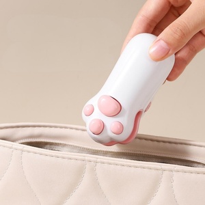 Cat Paw Design Household Portable <b>USB</b> Charging Mini <b>Heating</b> Plastic Packaging Sealing Small Food Sealer Machine - Product Image 1