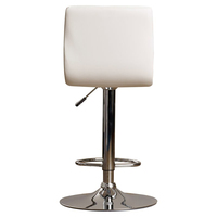 Chaise de comptoir de cuisine réglable, chaise de Pub pivotante moderne blanche, tabouret de Bar chromé