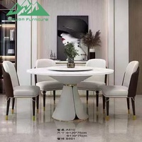 Ensemble de salle à manger de haute qualité Wayon, design d'intérieur, table à manger extensible flexible pour utilisation dans les hôtels de luxe