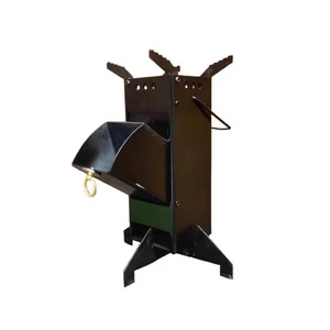 Réchaud à bois Rocket pliable et portable en acier, avec déflecteur multi-vent épaissi, simple et manuel, pour le <span class=keywords><strong>camping</strong></span> et le terrain - Product Image 6