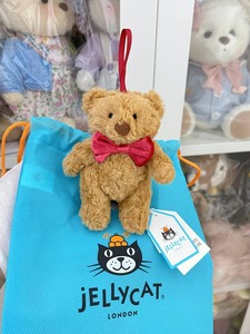 UK Jellyscat Barcelona Bear Keychain Affordable Alternative Plush Toy Food Cartoon Bag Vegetable Charm