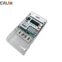 Compteur d'énergie prépayé intelligent monophasé BPLC avec couvercle de borne étendu et module enfichable