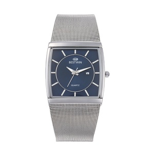 Montre Homme Carrée Ultra-Mince Tendance 2026 - Montre-Bracelet à Quartz avec Bracelet en Maille, Design Décontracté et Branché, Très Populaire auprès des Influenceurs - Product Image 1
