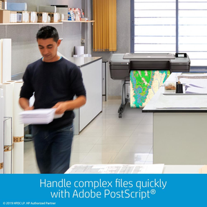 H P Designjet Z9 + Postscript Lớn Định Dạng Máy In Phun 44 \ "In Chiều Rộng Cis Máy Quét Giao Diện USB Tài Liệu Máy Quét Kho - Product Image 3