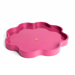 Plateaux en laque mate et brillante à prix abordable du Vietnam, prix direct usine, OEM, plateaux de service en laque en forme de fleur, plateaux alimentaires - Product Image 1