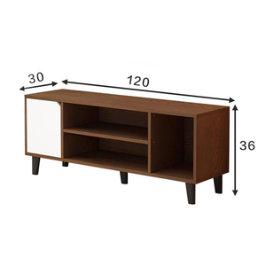 Soporte para TV, Mueble para Televisor con Estante y 2 Puertas, Gabinetes de Almacenamiento para Sala de Estar o Dormitorio - Product Image 5