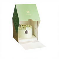 Populaire Mini 4X4 Pouces Boîte D'emballage De Gâteau D'anniversaire Logo Personnalisé Boîte De Gâteau Au Fromage Emballage avec Planche À Gâteau