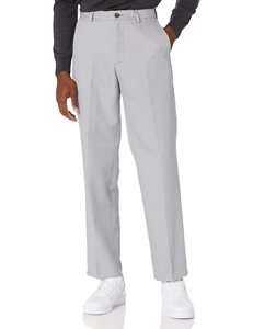 Pantalón <span class=keywords><strong>de</strong></span> <span class=keywords><strong>Vestir</strong></span> Clásico <span class=keywords><strong>para</strong></span> <span class=keywords><strong>Hombre</strong></span>, <span class=keywords><strong>de</strong></span> Corte Clásico, con Cintura Expandible y Frente Plano - Product Image 4