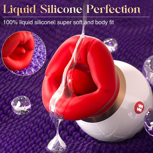 Vibrador Médico Recargable de Silicona con 10 Modos de Lamido, 3 de Succión y 10 de Vibración, Resistente al Agua, Juguetes Sexuales para Mujeres - Product Image 2