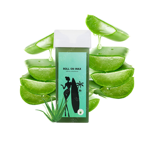 100g rouleau de <span class=keywords><strong>cire</strong></span> épilation <span class=keywords><strong>cire</strong></span> douce Aloe Vera rouleau sur cartouche de <span class=keywords><strong>cire</strong></span> - Product Image 1