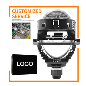 Chenlang Super brillante CLT1W sin pérdidas 3 pulgadas LED faro 90W haz bajo 110W haz alto película Azul Bi LED proyector lente motocicleta - Product Image 3