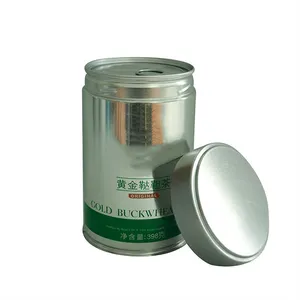 OEM Custom Round Coffee Powder Tin Can Coffee Bean Airtight Tin box with Air-tight Lid Easy Open Lids