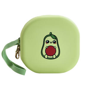 2 In 1 Opvouwbare Dubbele Hondenbakken Draagbare Reis Siliconen <span class=keywords><strong>Feeder</strong></span> Met Ritssluiting Effen Patroon Voedsel En Water Voor Honden - Product Image 1