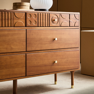 Solid Wood Minimalist <b>Sideboard</b> Storage Cabinet Eco-Friendly Living Room Dining Home Furniture HY203 Home Furniture <b>Sideboard</b> HY - Product Image 4