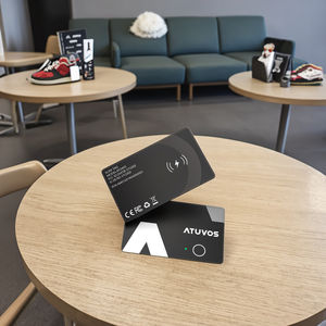 جهاز تحديد مواقع معتمد من ATUVOS MFI الأفضل مبيعًا بطاقة شحن لاسلكية من نوع Findmy جهاز تعقب بنظام تحديد المواقع - Product Image 1