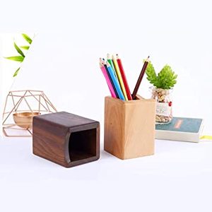 Porte-<span class=keywords><strong>crayon</strong></span> en <span class=keywords><strong>bois</strong></span> de hêtre personnalisé, organisateur, baguettes, <span class=keywords><strong>Pot</strong></span>, fournitures de bureau, caddie - Product Image 5
