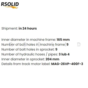 Motor de Traslación Final Rsoliddiesel MAG-26VP-400F-3 MAG-26VP-400F MAG-26V-400F K1010451B para Excavadora 35Z DX35 - Product Image 5