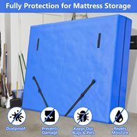 Robuste 12 poignées et fermeture à glissière solide, housse de matelas pour le déplacement, sacs de matelas pour le stockage