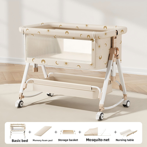 Claf <span class=keywords><strong>Bebe</strong></span> Lit mobile de luxe pour nouveau-nés Lit de soins postnatals pour la maison et l'hôpital pour l'extérieur et la chambre à coucher - Product Image 2