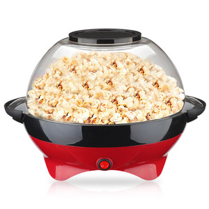 <span class=keywords><strong>Machine</strong></span> à Popcorn Électrique Commerciale Portable Automatique Mini Ronde Rouge pour la Fabrication de Popcorn - Product Image 1