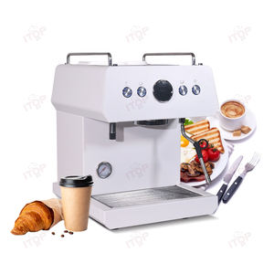 Lujo 2 en 1 con Espumador de leche pequeño profesional Latte Cappuccino Espresso cafetera máquina para uso doméstico - Product Image 1
